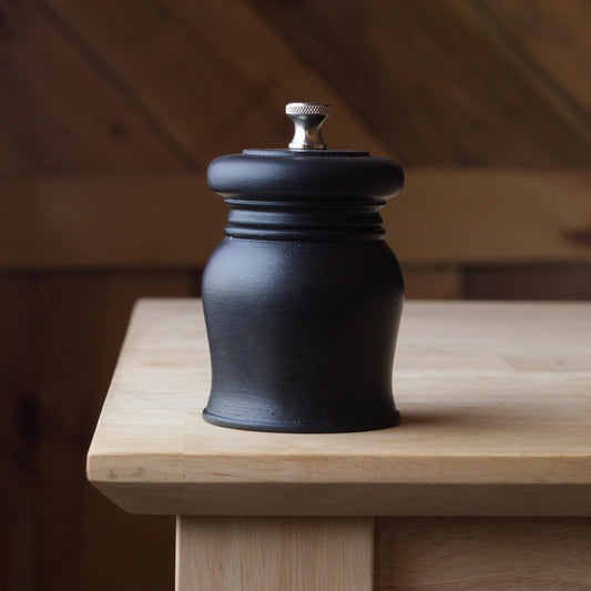Pepper Grinder - Maple Wood - 3.5 inch painted black