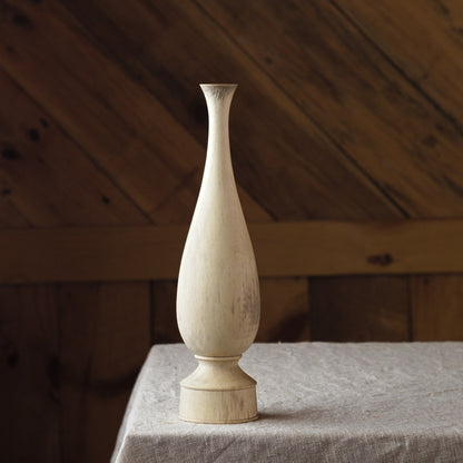 Dry flower vase - 10", black walnut